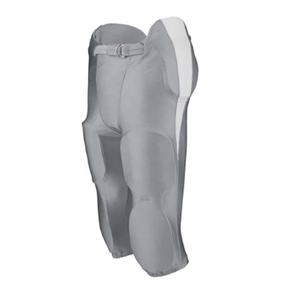 2-Color Pipping Integrated 7-Pad Football Pants 92% Polyester/8% Spandex Warp <b>Knit</b> Full Length Self-fabric <b>Belt</b> With D-ring - Product Image 4