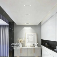 Spot encastré LED moderne à grille, angle réglable, anti-éblouissement, boîtier en aluminium pour chambre, salon, couloir, éclairage d'ambiance