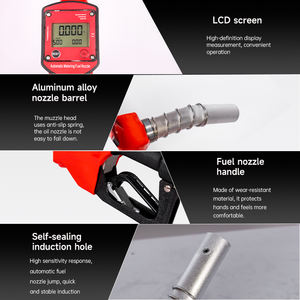 Pabrik asli nosel <span class=keywords><strong>Dispenser</strong></span> bahan bakar Digital aliran tinggi aksesori stasiun Gas pengukuran segel sendiri terbuat dari plastik tahan lama - Product Image 4