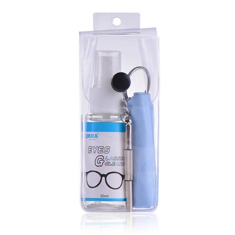 OEM 30ml portable glasses cleaner antifog spray eyeglass cleaner screwdriver cloth eyeglasses cleaner