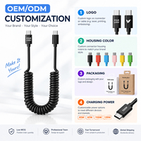 Câble USB enroulable, cordon de données télescopique, câble de charge rétractable, cordon anti-emmêlement pour voiture, téléphone, tablette