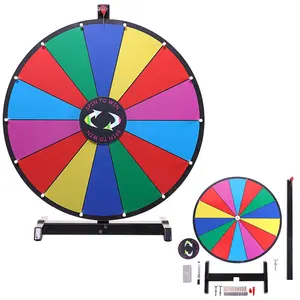 18" 24" inch Tabletop Color Clicker Dry Erase Prize Wheel of fortune spinning prize wheel