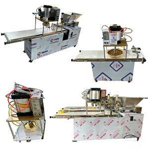 Máquina de Pizza Comercial Totalmente Automática con Horno Giratorio para Naan, Acero Inoxidable 304, Alta Capacidad 350-450kg/h - Product Image 3