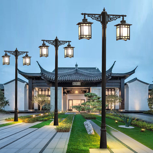 Outdoor Garden <b>Light</b> <b>Post</b> LED Iron Pole Glass Shade 2700K Warm White IP54 Weatherproof <b>Solar</b> Powered Motion Sensor 10-Year - Product Image 2