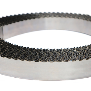 Lames de <span class=keywords><strong>scie</strong></span> à ruban de scierie à dents durcies, OEM personnalisables, de qualité industrielle, largeur 0.043 pouces, épaisseur 1.1TPI 7/8 pouces - Product Image 4