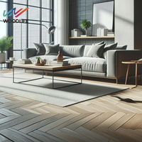 Azulejo de vinilo de lujo para suelo LVT con pegamento trasero seco de diseño moderno de 3mm certificado CE para apartamento escolar sala de estar comedor
