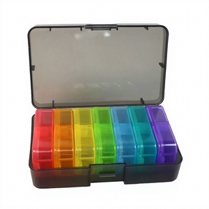 <span class=keywords><strong>Organizador</strong></span> de Pastillas Compartimentado de Plástico PP; Almacenamiento Altamente Personalizable para Artículos Pequeños/Medianos; Portátil, <span class=keywords><strong>Semanal</strong></span> - Product Image 1