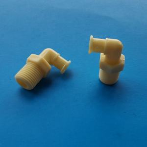 كوع بلاستيك ملولب 90 درجة NPT-27 G1/8 خيط ذكر للإناث luer قفل تركيب محول مقرنة - Product Image 2