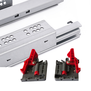 300mm Concealed <strong>Drawer</strong> Runners 1D <strong>Brackets</strong> Full Extension Undermount Iron <strong>Drawer</strong> Slides Soft Close - Product Image 3
