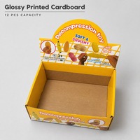 Boîte de présentation de comptoir PDQ personnalisée pour jouets Apple Squishy, emballage de caisse de vente au détail, jouet anti-stress Fidget, vente en gros
