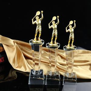 كأس كرة سلة معدني إبداعي مخصص معتمد إنتاج ميدالية للمسابقات الزجاج الخالي من الكريستال التذكارية - Product Image 2