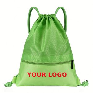 Sacs à cordon promotionnels avec bande réfléchissante pour l'école, le yoga, le sport, la gym et les voyages - Product Image 1