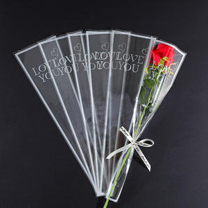 Bolsa de embalaje de una sola flor de Rosa al por mayor de fábrica para el Día de la madre y el Día de San Valentín - Product Image 2