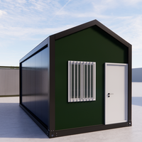 Petite maison modulaire préfabriquée à bas prix de 20 pieds paquet plat petite maison préfabriquée en conteneur de stockage