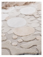 Tapis fait main à motifs abstraits irréguliers, tufté à la main, beige, pour chambre d'enfant, couloir, salon, décoration de sol de vestiaire