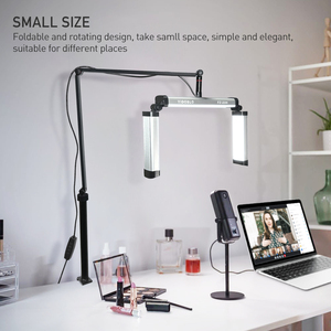 Vente chaude FZ-20H 20w Pliable lune remplir <span class=keywords><strong>lumière</strong></span> LED lampe tatouage et cils lampe cils <span class=keywords><strong>lumière</strong></span> extensions lampe Maquilleur - Product Image 5