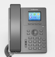 Téléphone IP Flyingvoice P11, 2 comptes SIP, écran LCD couleur 2,4 pouces 320x240, noir, conférence 6 voies, Opus G722, Linux, VoIP de bureau