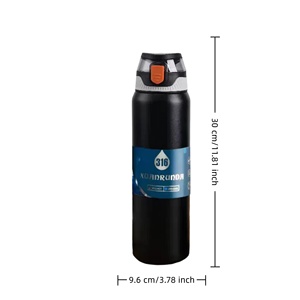 316 Stainless Steel Insulated Water Bottle Vacuum Thermos Leak Proof Reusable Coffee Mug for Travel Sports Office Outdoor - Product Image 2
