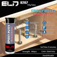 Mastic de fixation en résine pour aluminium, acier et métal gris – Colle de réparation pour acier