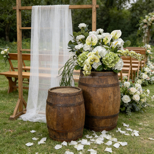 DKB Artificial <b>Silk</b> Aisle Flower Runner for Wedding Graduation Halloween-Eco-Friendly White and <b>Green</b> Colors - Product Image 1