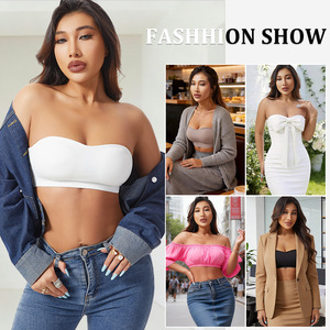 <span class=keywords><strong>Soutien</strong></span>-<span class=keywords><strong>gorge</strong></span> de sport <span class=keywords><strong>sans</strong></span> bretelles pour femme avec armatures, bande antidérapante, design <span class=keywords><strong>push</strong></span>-<span class=keywords><strong>up</strong></span>, grande taille, confortable pour le dos, polyvalent et adapté - Product Image 4