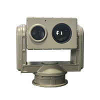Caméra PTZ thermique longue portée 20 km, système de caméra électro-optique robuste d'extérieur avec IA et plateau rotatif haute précision