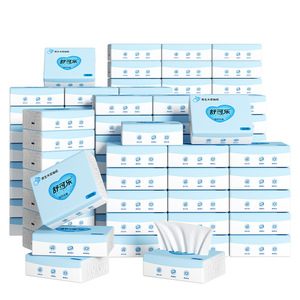 Shukele Natural Unscented Tissues 160 Sheets 4 Layers Wood <b>Pulp</b> Soft Facial Tissue For Home Car Use - Product Image 4