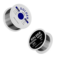 Vente en gros 8-100g petit rouleau fil d'étain 0.8mm nettoyage sans plomb fil à souder briquet basse température soudure accessoires électroniques