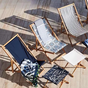Chaises de plage simples réglables d'extérieur personnalisées Chaises longues de plage pour <span class=keywords><strong>piscine</strong></span>, camping et lounge avec oreiller - Product Image 4
