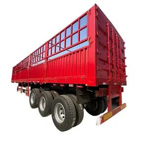 High Quality 3 Axles 4 Axles Side Wall Fence Cargo Semi Trailer Company in Shandong Cargo Truck for Sale