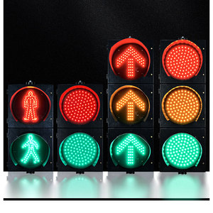 信号機グループ12-24vdc 100mm/200mm/300mmレッドグリーンLED歩行者用鉄道信号機メーカー - Product Image 4