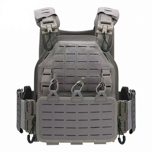 Vendita calda gilet tattico grigio poliestere 1000D a sgancio rapido Molle supporto per attrezzatura di sicurezza per difesa personale all'aperto - Product Image 1
