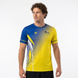 Camiseta Promocional de Maratón para Hombre, 100% Algodón Bio-Washed, Antiarrugas y de Secado Rápido, Manga Corta, Color Sólido - Product Image 1