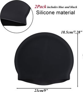 Gorro <span class=keywords><strong>de</strong></span> Natación <span class=keywords><strong>de</strong></span> Silicona Suave y Duradero <span class=keywords><strong>de</strong></span> Alta Calidad, Protege Efectivamente el Cabello y las Orejas, Disponible en Varios Colores - Product Image 2
