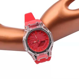 Pour Casioak GA2100 <span class=keywords><strong>GA2110</strong></span> GAB2100 2110 boîtier PC pour bracelet de montre en caoutchouc <span class=keywords><strong>Gshock</strong></span> Kit de Modification Transparent - Product Image 3