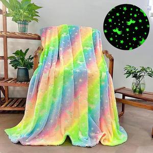 <span class=keywords><strong>Coperta</strong></span> Luminosa Lunare che Brilla al Buio, Regalo per Ragazzi, Morbida <span class=keywords><strong>Coperta</strong></span> con Stelle per Bambini - Product Image 3