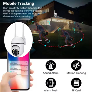 กล้องวงจรปิดไร้สาย A7 Zoom 1080P แบบหลอดไฟในอาคาร พร้อมระบบเตือนภัย กล้องรักษาความปลอดภัยมองเห็นในเวลากลางคืน - Product Image 3