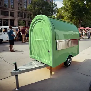 2024 Custom Ronde Fast Food Truck Ijs Mobiele Fastfood En Food Trailers Te Koop