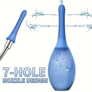OEM Bendable Silicone Bocal Enema Bulb Kit Anti-Backflow Shower Douche para Colon Cleanse <span class=keywords><strong>Anal</strong></span> Sex Toys para Homens e Mulheres - Product Image 6