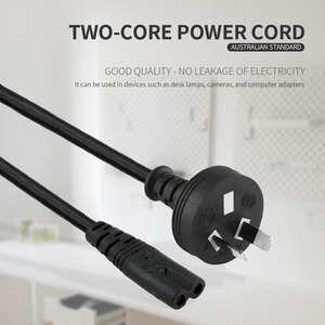 1.2M Đen AU H05VV-F 3g * 0.75mm2 AC dây nguồn như/NZS 3112 2 Pin cắm để IEC 60320 C7 nữ hình 8 cáp điện - Product Image 2
