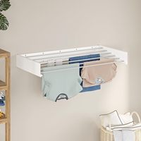 Sèche-linge mural rétractable en métal en aluminium de haute qualité pour salle de bain balcon patio vente par correspondance emballage