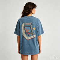T-shirts basiques unis personnalisés de haute qualité avec impression sérigraphique, vente en gros, 180 GSM, coton doux, coupe oversize, t-shirt court pour femmes
