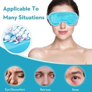Masker Mata Gel Kompres Dingin Manik-manik Gel Masker Mata Dapat Digunakan Kembali Masker Es Pendingin untuk untuk Mata Bengkak Lingkaran Hitam Sakit Kepala Migrain - Product Image 3