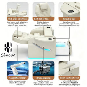 Manufacturer Professional Spa Pedicure <b>Massage</b> Chair with 7 Color LED Lamp Manual Drainag PU Material Nail Beauty Foot <b>Sofa</b> - Product Image 5