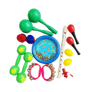Wholesale Colorful Orff Musical Percussion Instrument Sets Early Education Toy for Baby Music Enlightenment Maraca Ocean <b>Drum</b> - Product Image 1