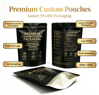 Sachet d'emballage pour produits de la mer en PP monofilament imprimé sur mesure, recyclable, sans aluminium, haute barrière, pour thon