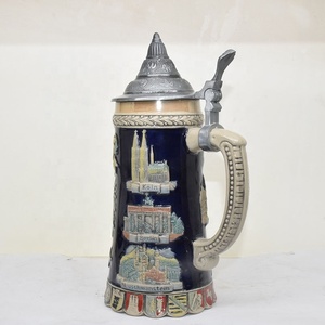 Gelas bir Stein bir Jerman Berburu gelas bir terukir dengan tutup <span class=keywords><strong>Petwer</strong></span> untuk hadiah souvenir 0.6 Liter - Product Image 5