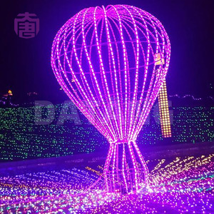 Led <b>Lighted</b> Hot Air Balloon <b>Christmas</b> Decoration For Outdoor Shopping Mall Ip65 220v String Style Customizable Color Easy - Product Image 6
