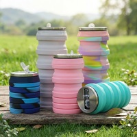 Bouteille d'eau sensorielle anti-stress à presser, en silicone pliable, mignonne, avec bulles Push Pop