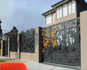 Partición de pared pequeño animal 3D recortada ventilación blanca y rejillas decorativas pequeños jardines utilizados panel de valla de jardín de aluminio - Product Image 2